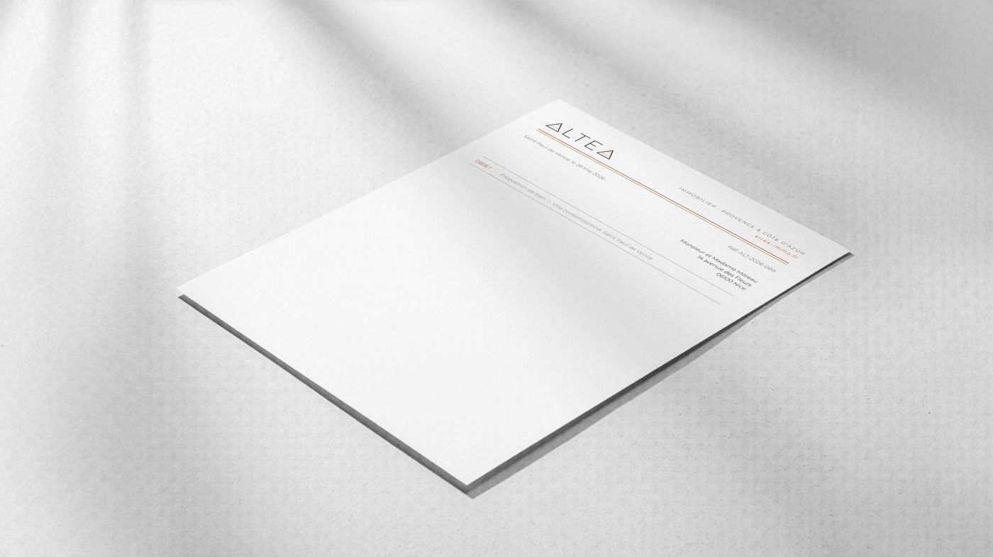 Papier à en-tête ALTEA