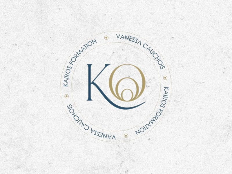 Badge circulaire Kairos Formation Vanessa Cauchois