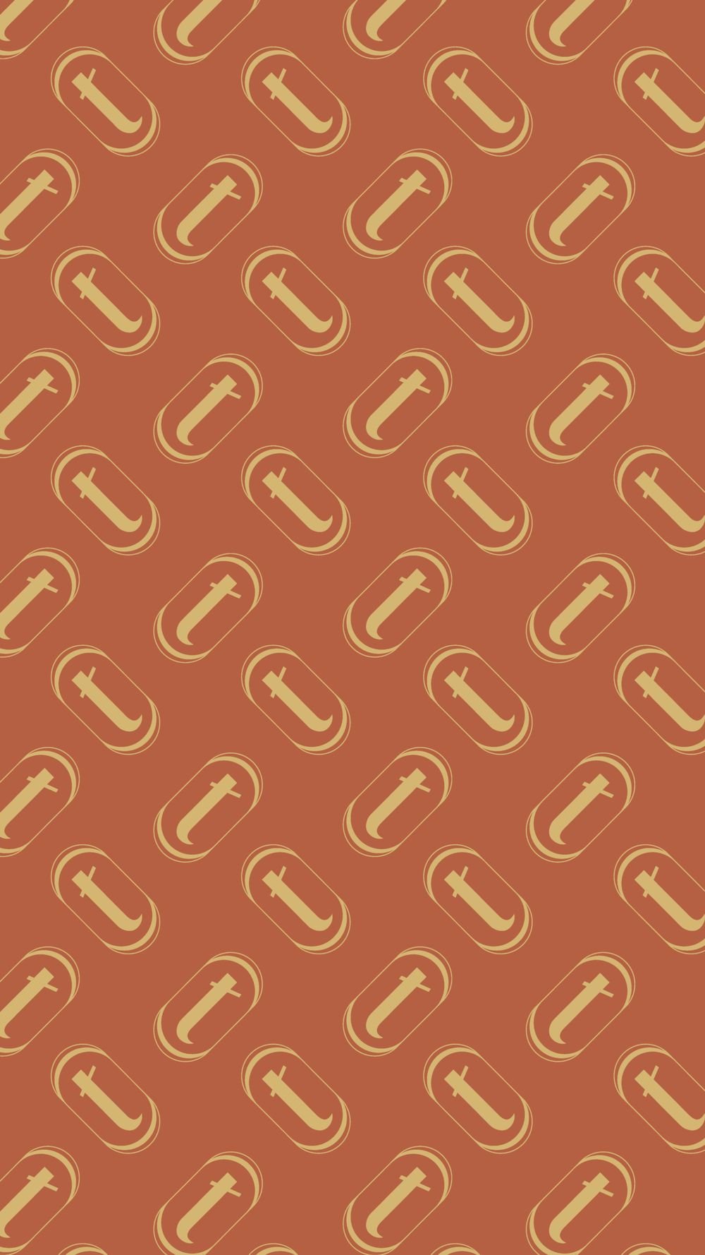 Motif Maison Tera, version terracotta